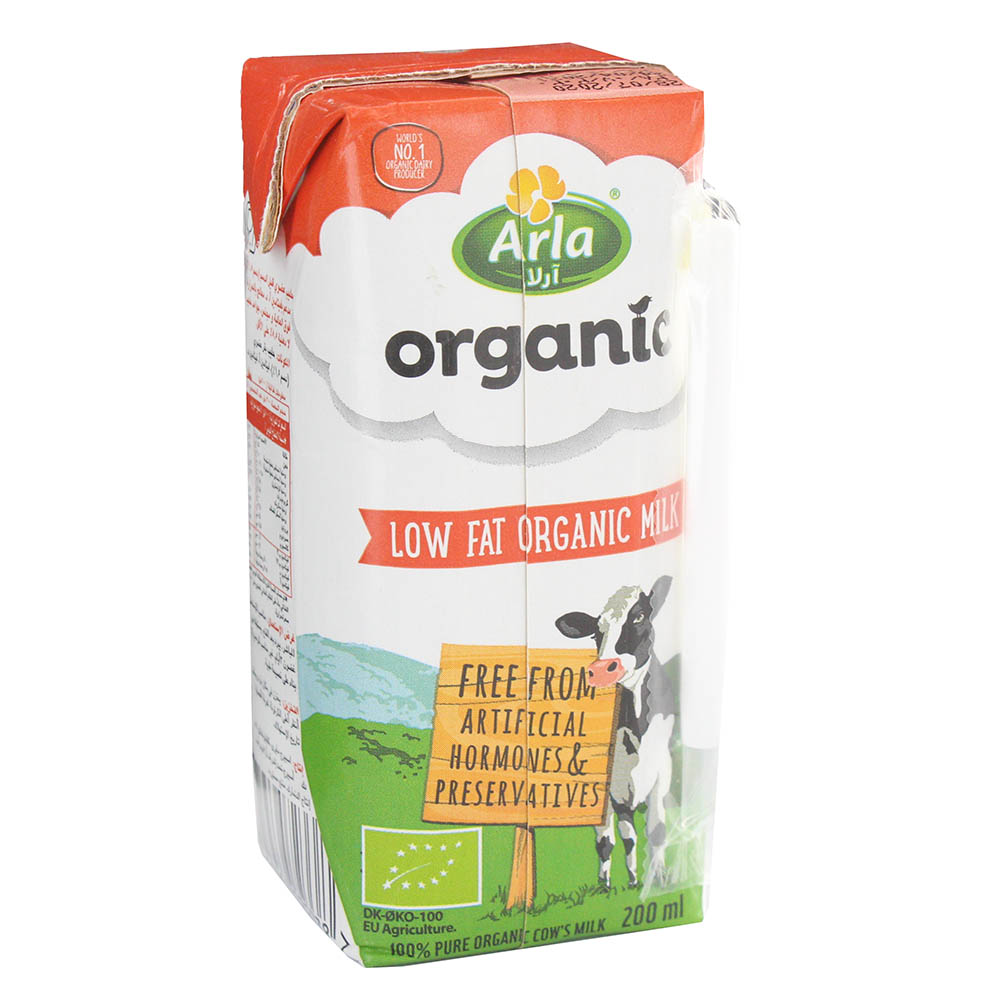Arla Organic Low Fat UHT Milk 200ml - Available at Alosra Online Supermarket