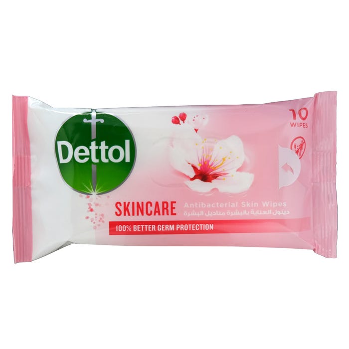 Dettol Skincare Wipes 10's - Available at Alosra Online Supermarket