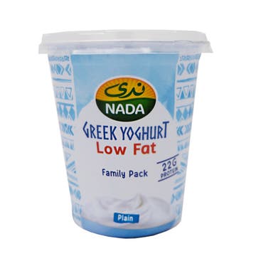 Nada Low Fat Plain Greek Yoghurt Family Pack 360g - Available at Alosra Online Supermarket