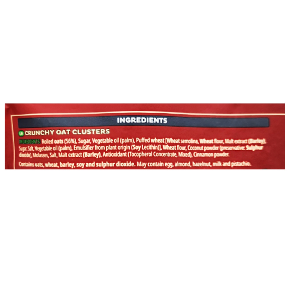 Kelloggs Classic Oat Clusters Granola 380g back image