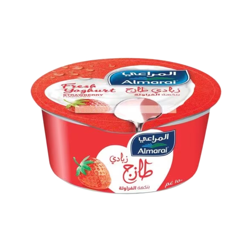Almarai Strawberry Fresh Yoghurt 150g back image