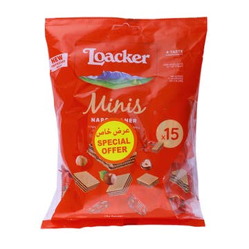 Loacker Minis Napolitaner Assorted Wafers 2x150g [Special Offer] - Available at Alosra Online Supermarket