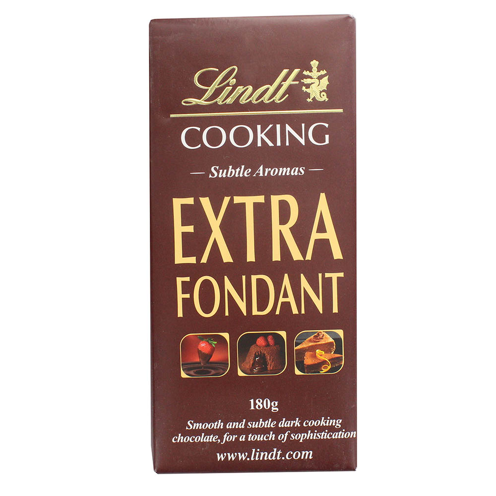 Lindt Extra Fondant 51% Cocoa Cooking Chocolate 180g - Available at Alosra Online Supermarket