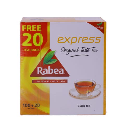 Rabea Express Original Tea Bags [100 + 20] [Special Price] 