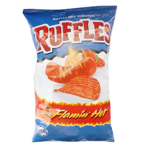 Ruffles Flaming Hot Potato Chips 6.5oz - Available at Alosra Online Supermarket