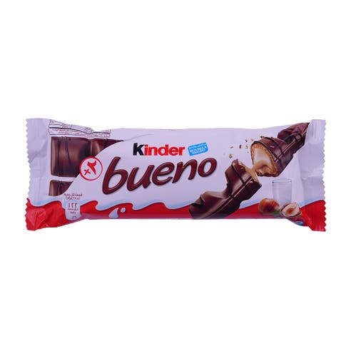 Kinder Bueno Milk Chocolate Bar 43g - Available at Alosra Online Supermarket