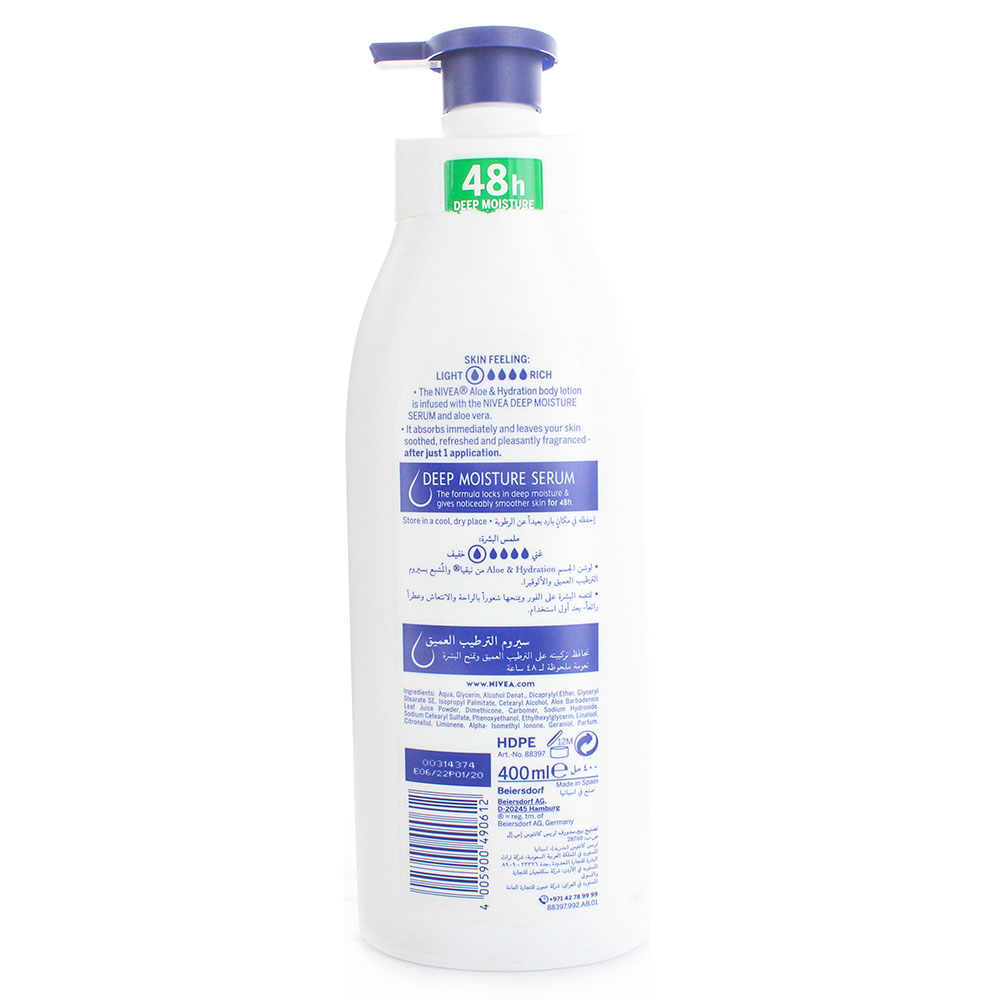 Nivea Body Lotion Aloe & Hydration 400ml - Bahrain Alosraonline store