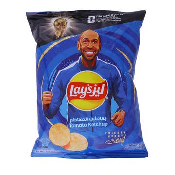 Lay's Tomato Ketchup Chips 45g - Available at Alosra Online Supermarket