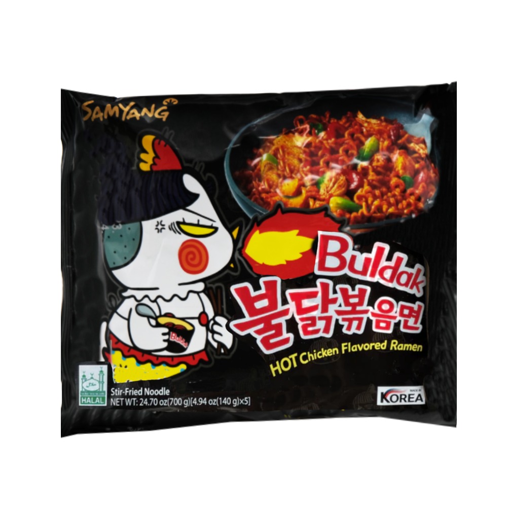 Samyang Buldak Hot Chicken Flavour Ramen 140g - Available at Alosra Online Supermarket