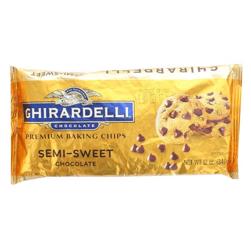 Ghirardelli Semi-Sweet Chocolate Chips For Cookies 340g 
