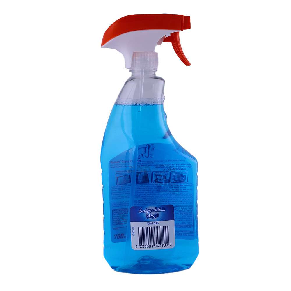 Windex Original Blue Glass Cleaner 750ml back image