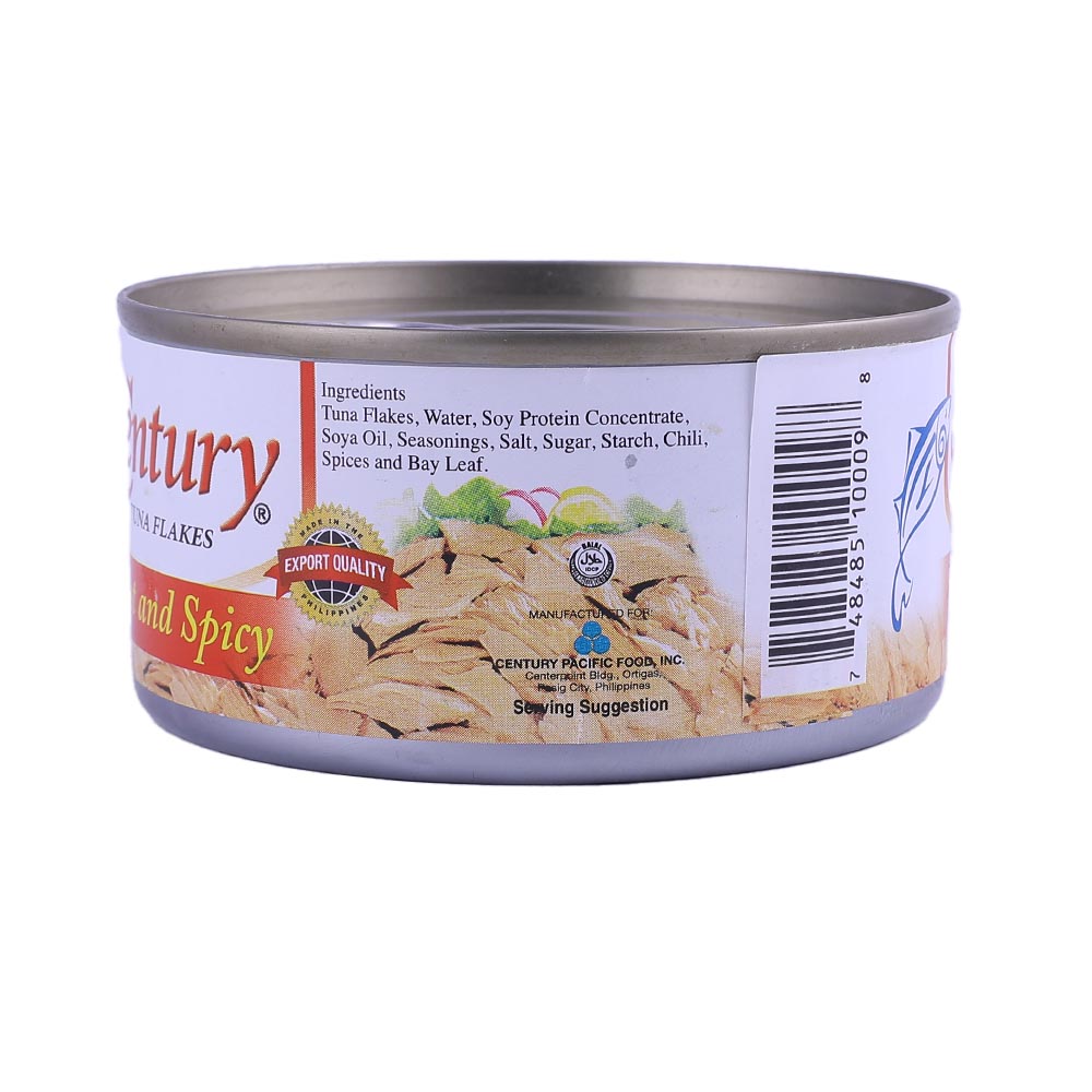 Century Hot And Spicy Tuna 180g right side image