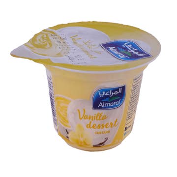 Almarai Vanilla Dessert Custard 80g - Available at Alosra Online Supermarket