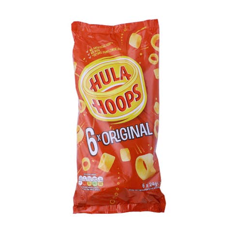 Hula Hoops Original Crisps 6x24g - Available at Alosra Online Supermarket