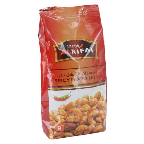 Al Rifai Spicy Mixed Nuts 170g - Available at Alosra Online Supermarket