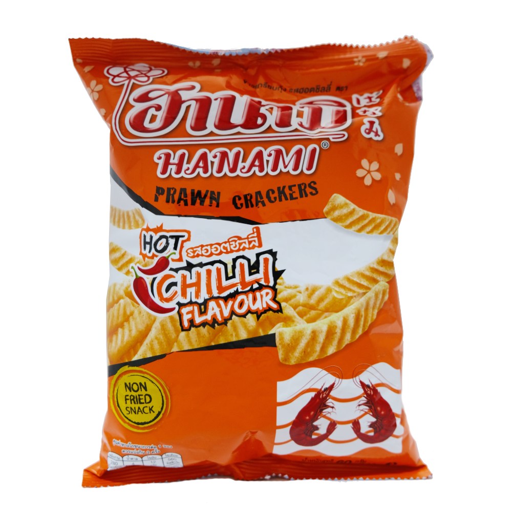 Hanami Hot Chilli Prawn Cracker 62g - Available at Alosra Online Supermarket