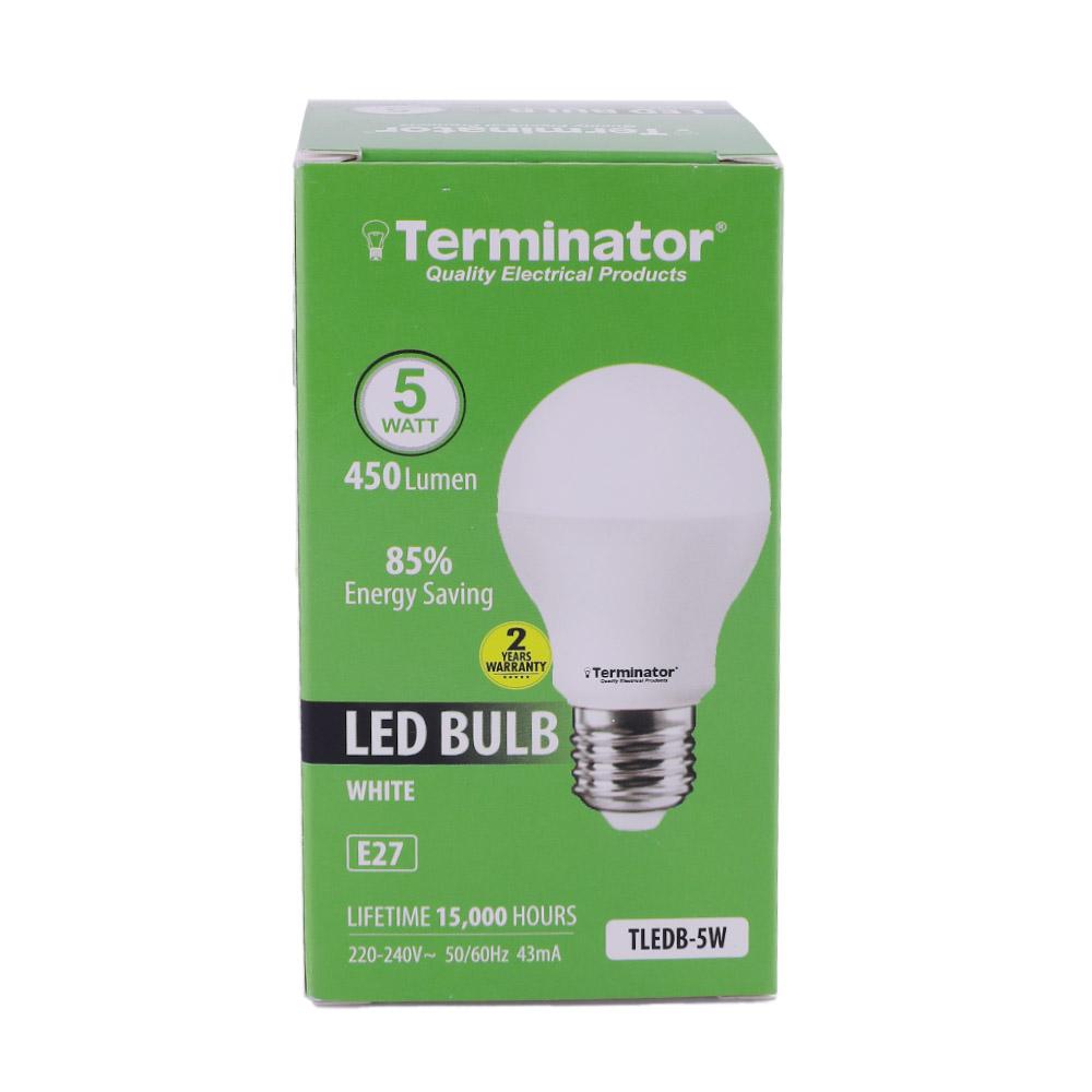 Terminator E27 5W White LED Bulb
