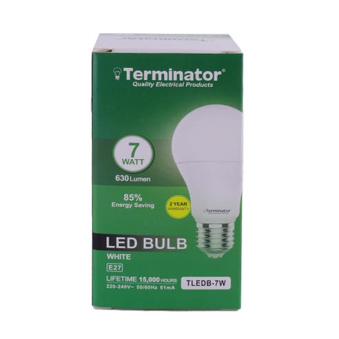 Terminator LED Bulb 7W E27 White - Available at Alosra Online Supermarket