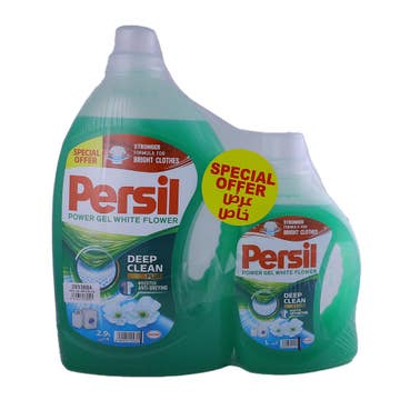Persil Deep Clean Plus Power Gel White Flowers [2.9L+1L Free] 
