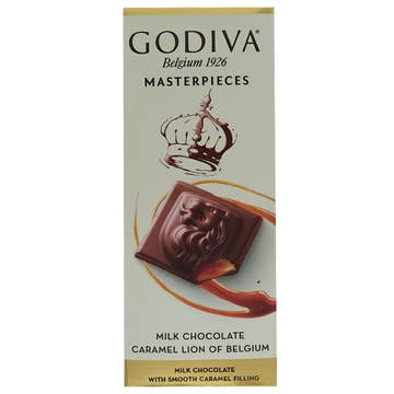Godiva Masterpieces Caramel Lion Of Belgium Milk Chocolate 83g