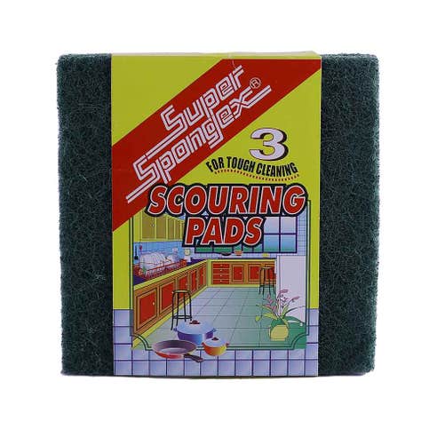 Super Spongex Scouring Pad [3 Pieces] - Available at Alosra Online Supermarket