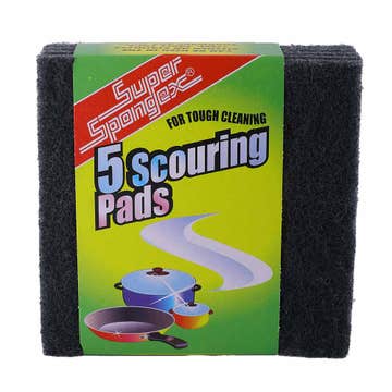 Super Spongex Scouring Pad [5 Pieces] - Available at Alosra Online Supermarket