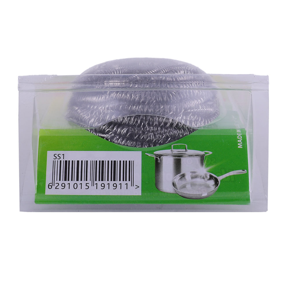 Super Spongex Stainless Steel Scrubber back image