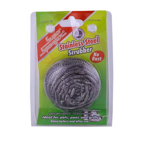 Super Spongex Stainless Steel Scrubber - Available at Alosra Online Supermarket