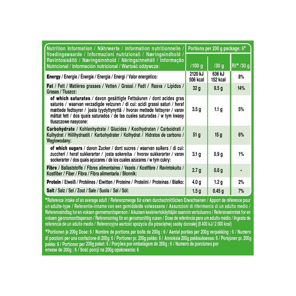 Pringles Sour Cream & Onion Potato Chips 200g right side image
