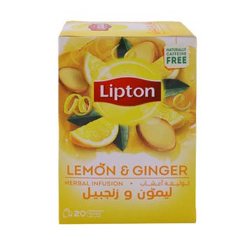 Lipton Lemon & Ginger Tea Bag 20's