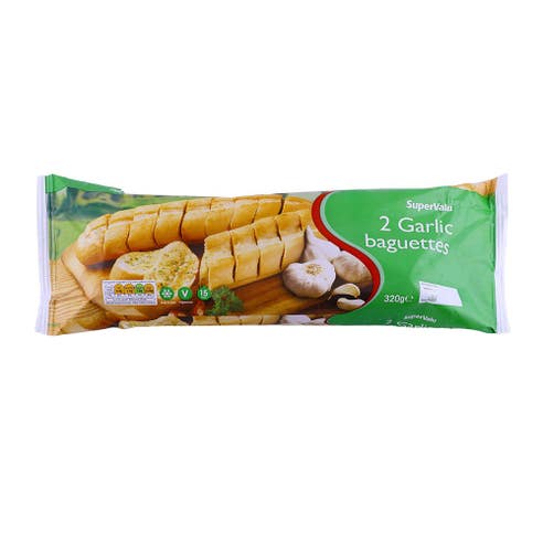 SuperValu Garlic Baguettes 2's 320g - Available at Alosra Online Supermarket