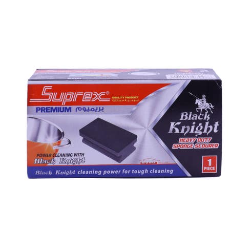 Suprex Premium Black Knight Heavy-Duty Sponge Scourer [Special Offer] - Available at Alosra Online Supermarket