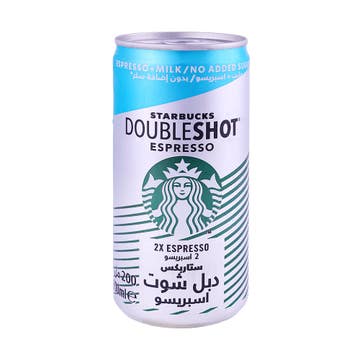 Starbucks Doubleshot Espresso No Added Sugar 200ml - Available at Alosra Online Supermarket