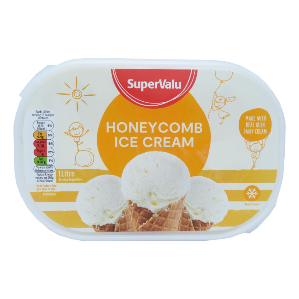 SuperValu Honeycomb Ice Cream 1L - Available at Alosra Online Supermarket