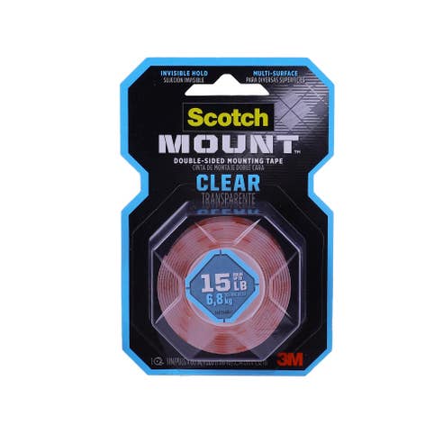 Scotch 3M Mount Clear Double-Sided Mounting Tape [3 Meter] - Available at Alosra Online Supermarket