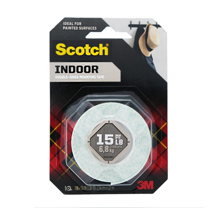 Scotch 3M Double-Sided Mounting Tape 1" x 50" - Available at Alosra Online Supermarket