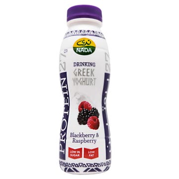 Nada Blackberry & Raspberry Drinking Greek Yoghurt 330ml - Available at Alosra Online Supermarket