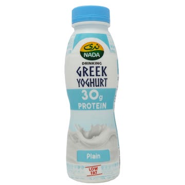 Nada Low Fat Plain Drinking Greek Yoghurt 330ml - Available at Alosra Online Supermarket