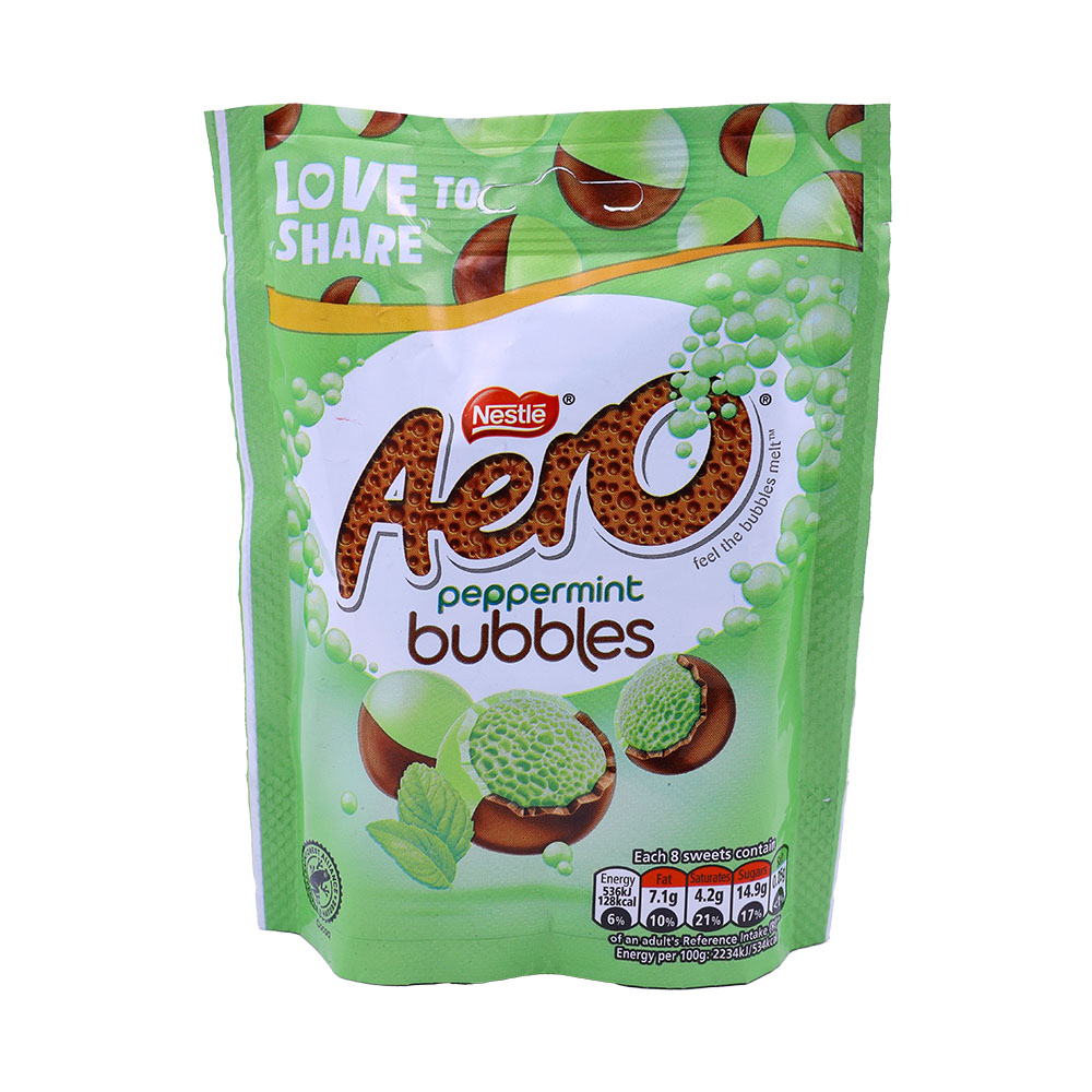 Nestle Aero Bubbles Peppermint Pouch 102g - Available at Alosra Online Supermarket