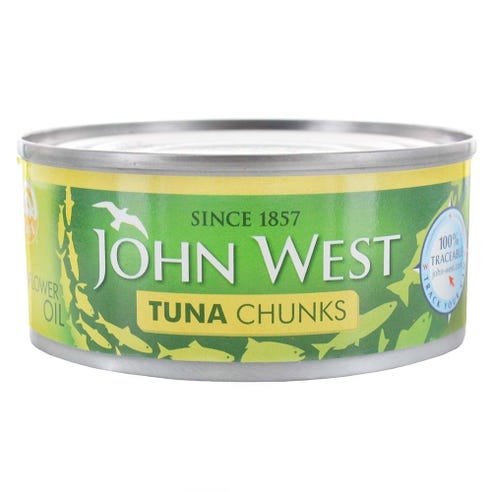John West Tuna Chunks In Oil 145g - Available at Alosra Online Supermarket
