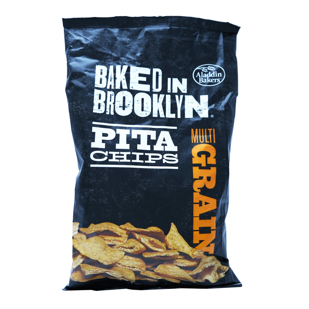 Aladdin Bakers Baked In Brooklyn Multi Grain Pita Chips 226.8g - Available at Alosra Online Supermarket
