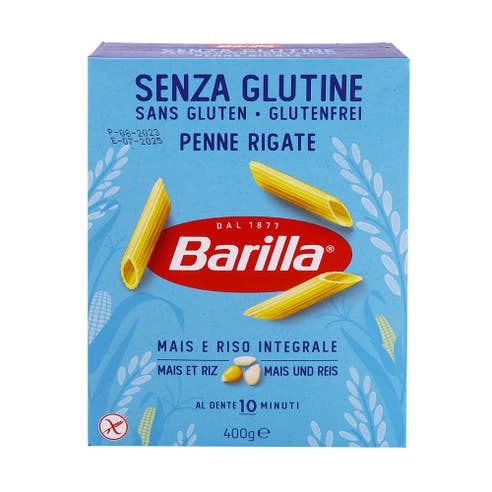 Barilla Penne Rigate Gluten Free Pasta 400g - Available at Alosra Online Supermarket