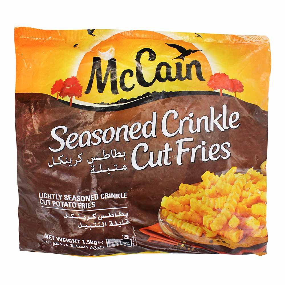 McCain Seasoned Crinkle Cut Fries 1.5Kg