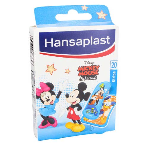 Hansaplast Mickey Mouse Bandage Strips 20's - Available at Alosra Online Supermarket