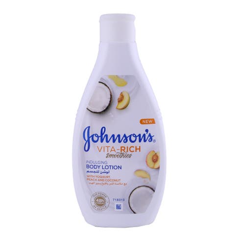 Johnson's Vita-Rich Yogurt Peach & Coconut Body Wash 400ml - Available at Alosra Online Supermarket