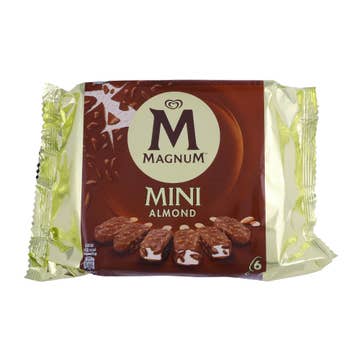 Magnum Mini Almond Ice Cream 57.5ml [6 Pack] - Available at Alosra Online Supermarket