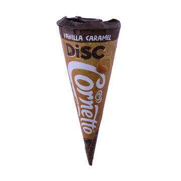 Cornetto Disc Vanilla Caramel Cone Ice Cream 130ml - Available at Alosra Online Supermarket