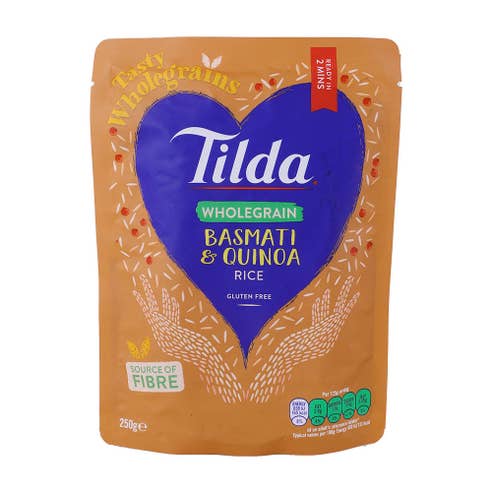 Tilda Wholegrain Basmati & Quinoa Rice 250g - Available at Alosra Online Supermarket