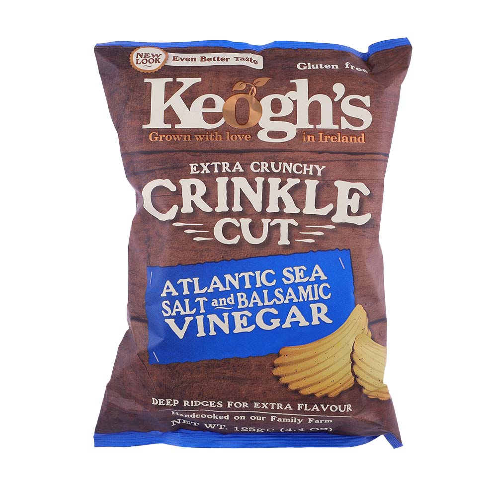 Keogh's Crinkle Cut Potato Crisps Atlantic Sea Salt