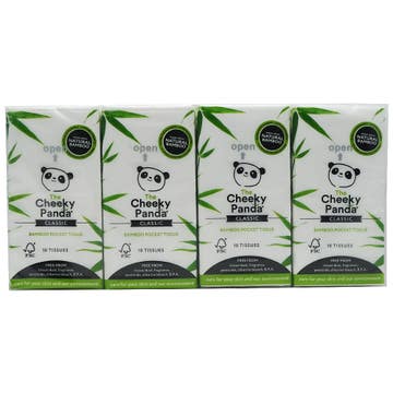 The Cheeky Panda 100% Bamboo Pocket Tissue 8 Packs - Available at Alosra Online Supermarket